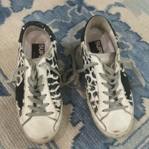 Golden goose black and white Superstar size 36